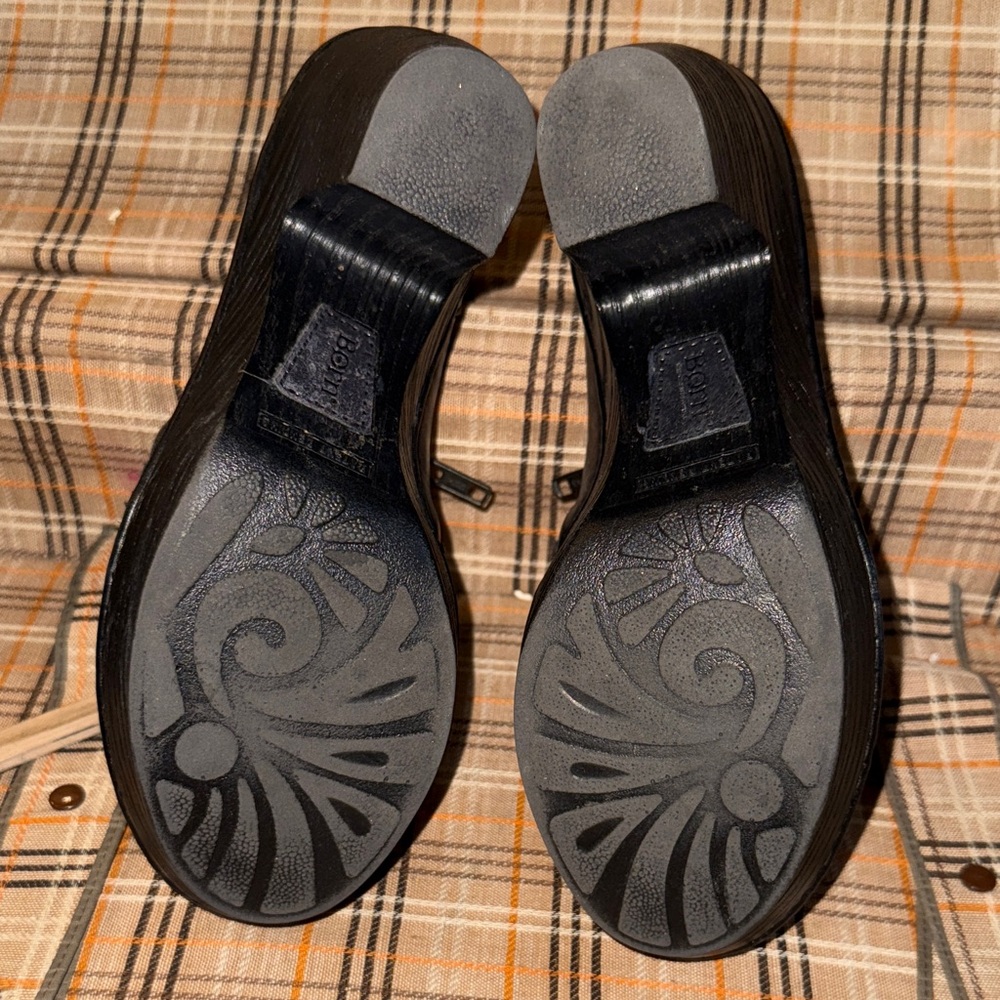 Born Black Leather Shoes - Picture 7 of 8
